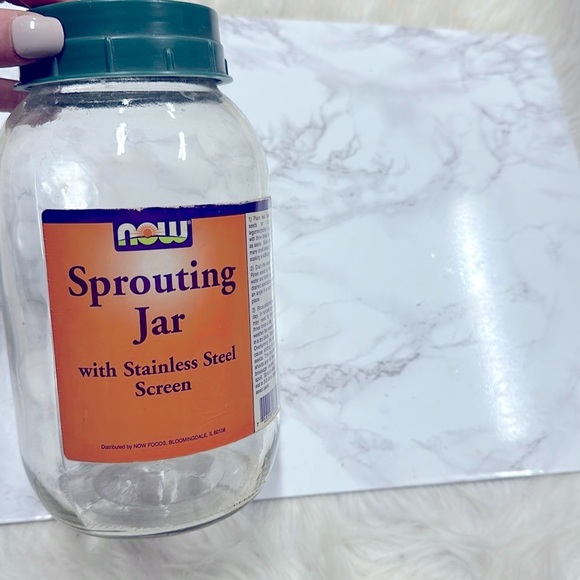 NOW Sprouting Jar with Green Lid - Picture 1 of 4